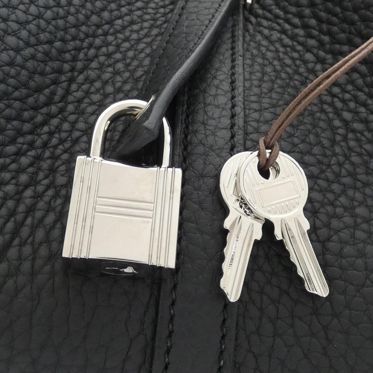 HERMES Picotin 060991CK Handbag Clemence 4