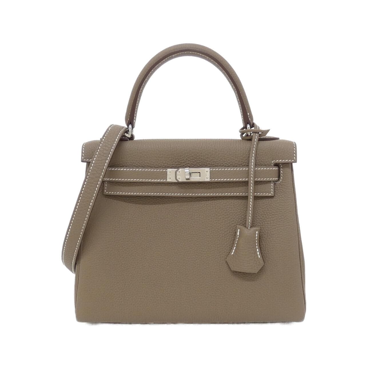 HERMES Kelly 044624CK Handbag Togo