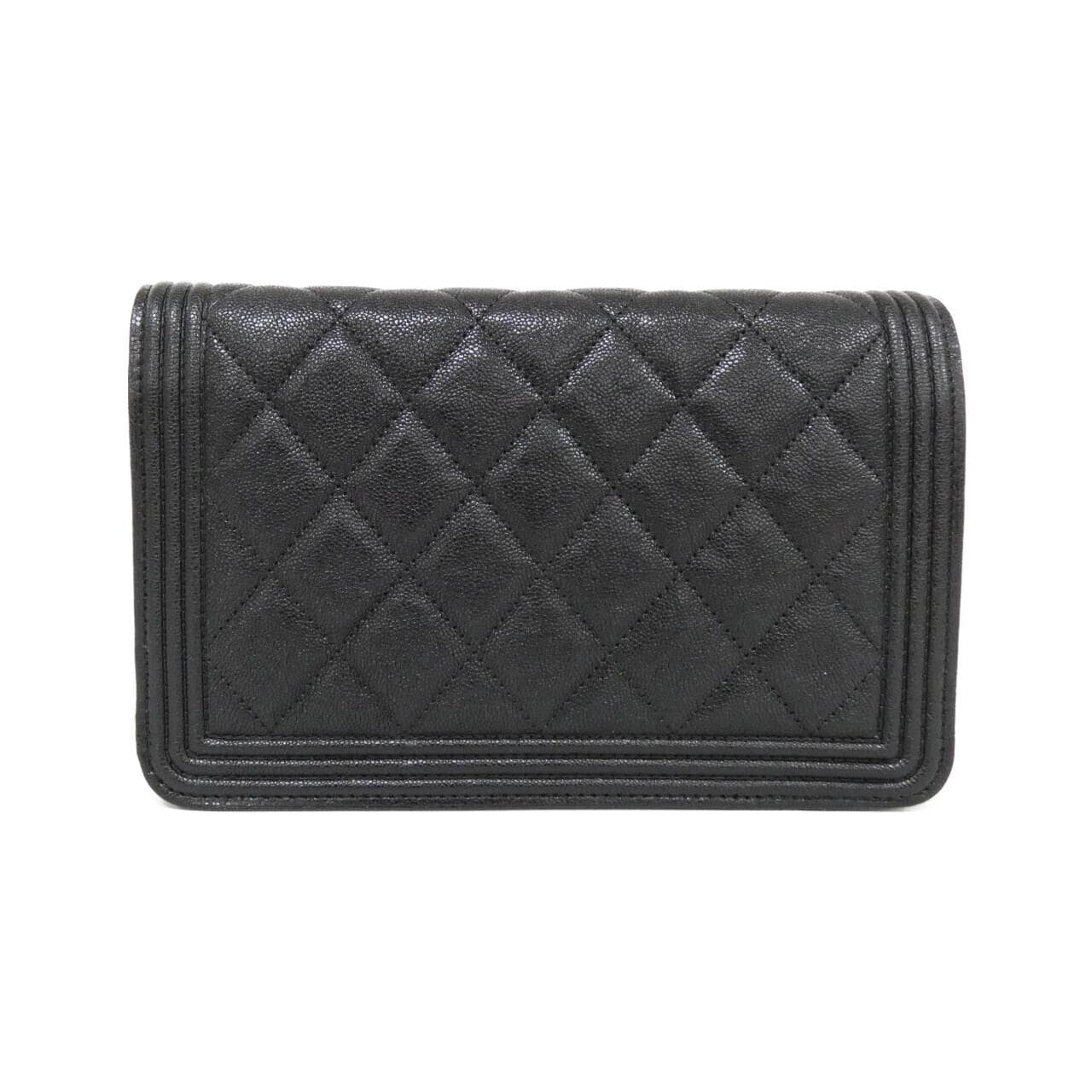 CHANEL Boy Chanel 81969 銀包 荔枝紋牛皮 2