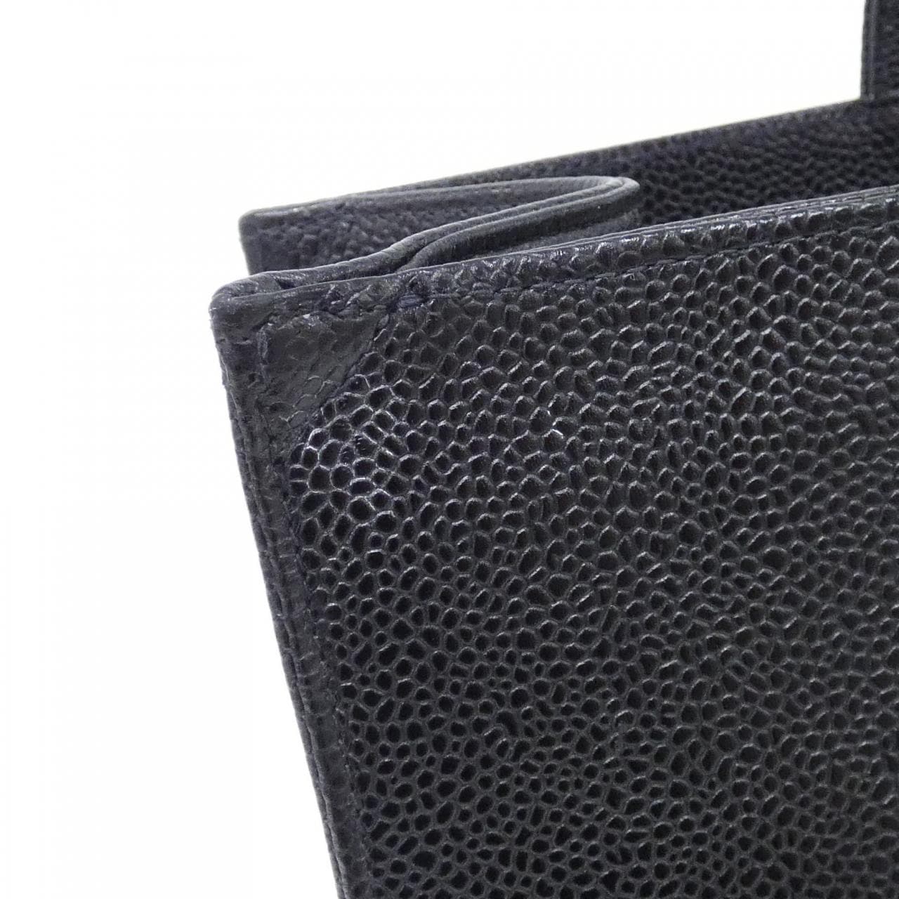 CHANEL 07828 Handbag Caviar Leather 4