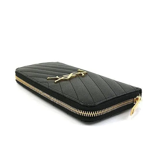 SAINT LAURENT 358094 BOW01 Wallet 黑色 新品 - 縮圖 3
