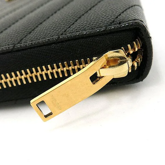 SAINT LAURENT 358094 BOW01 Wallet 黑色 新品 - 縮圖 4