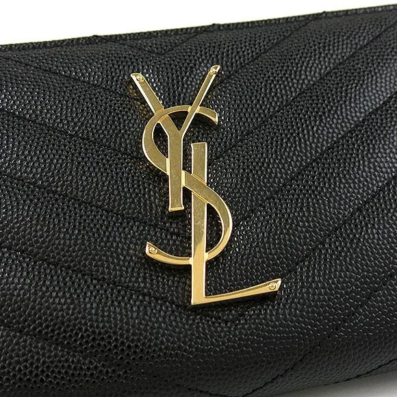 SAINT LAURENT 358094 BOW01 Wallet 黑色 新品 - 縮圖 5