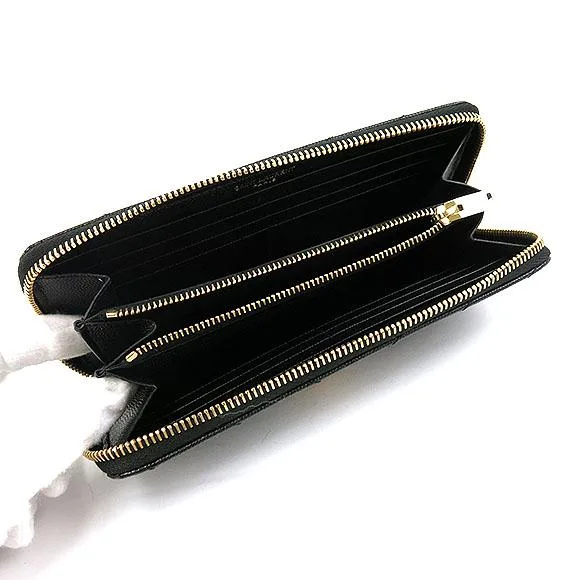 SAINT LAURENT 358094 BOW01 Wallet 黑色 新品 - 縮圖 6