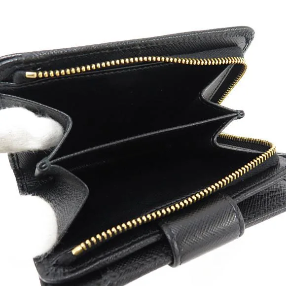 PRADA 1ML018 Wallet 黑色 新品 - 縮圖 7