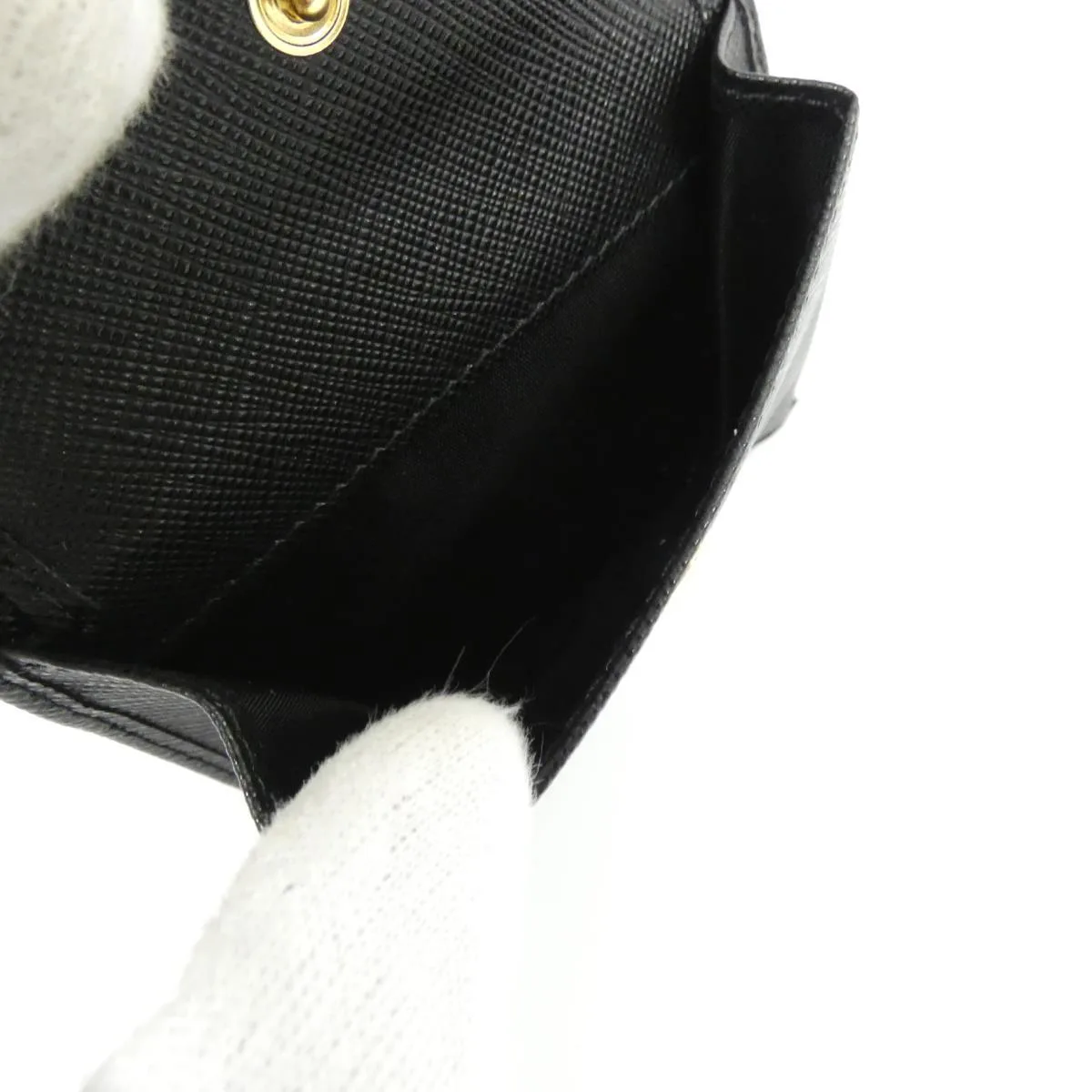 PRADA 1MV204 Wallet 黑色 新品 - 縮圖 5