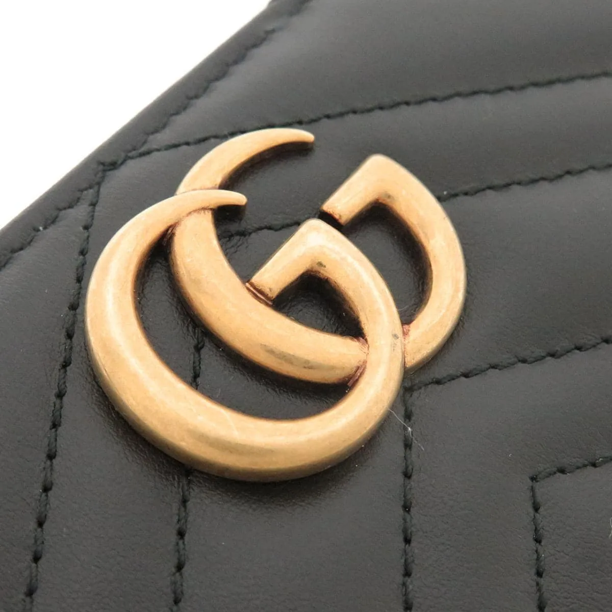 GUCCI Marmont 443123 DTD1T Wallet Black New - Thumbnail 4