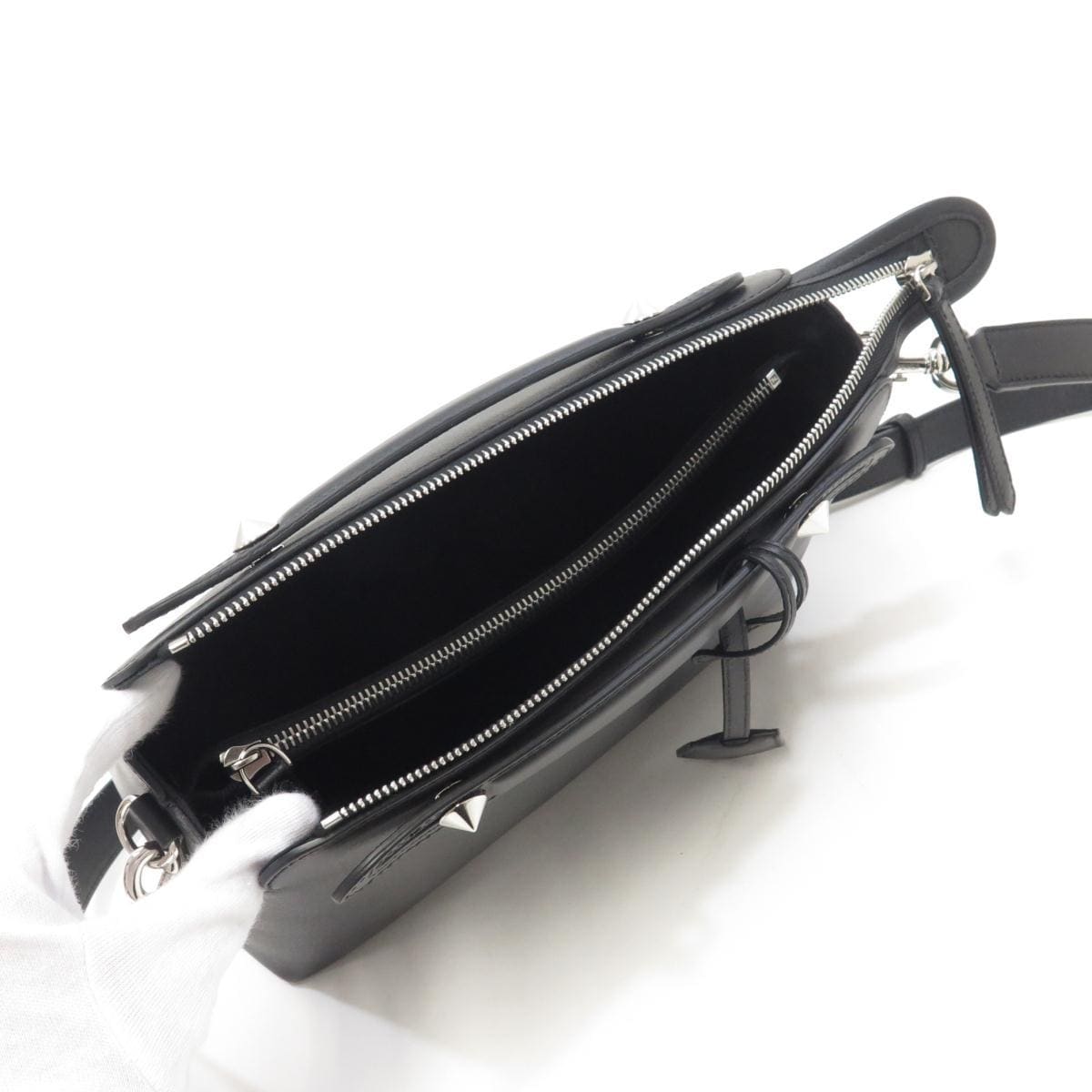 FENDI By The Way 8BL146 1D5 Handbag 黑色 新品 - 縮圖 6