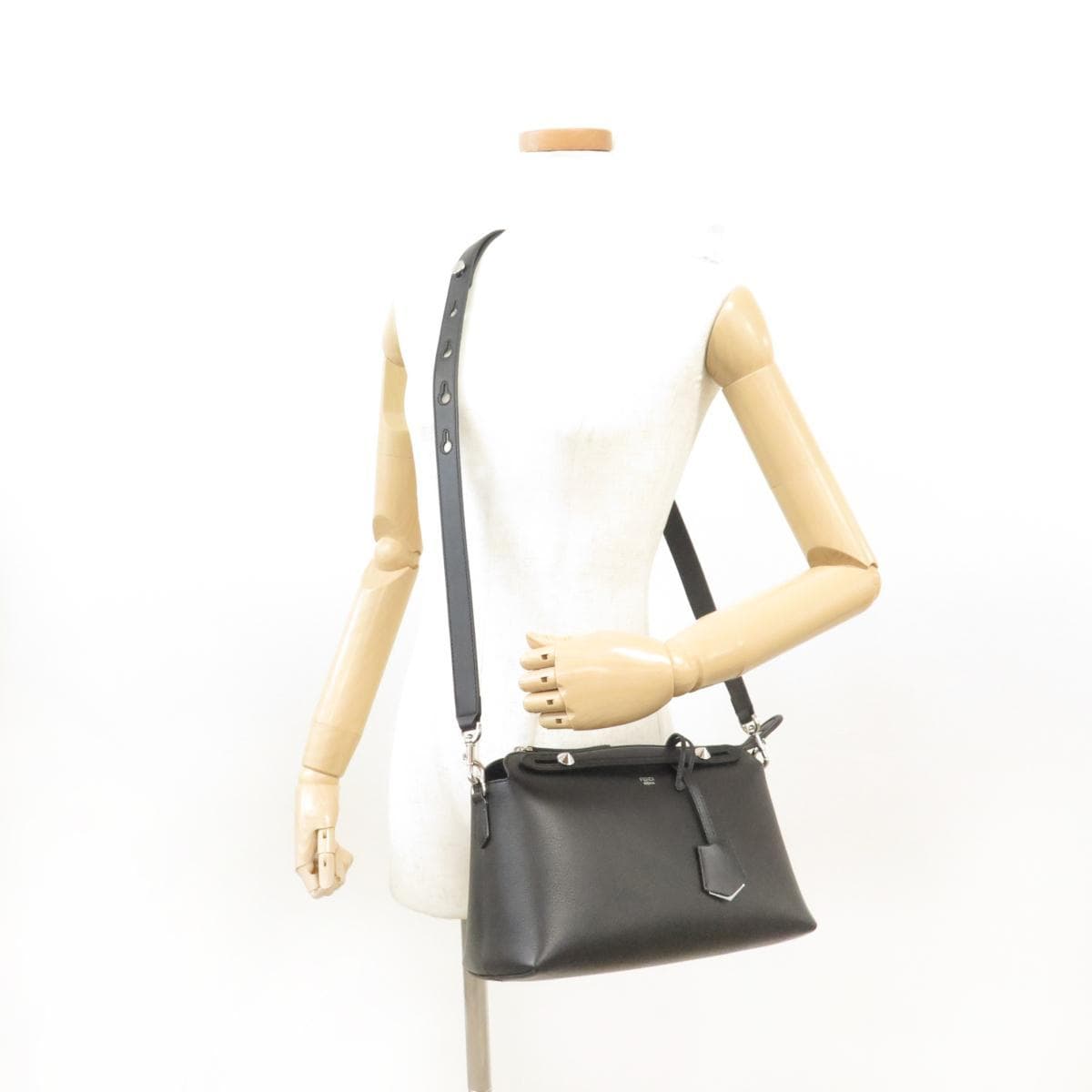 FENDI By The Way 8BL146 1D5 Handbag 黑色 新品 - 縮圖 7