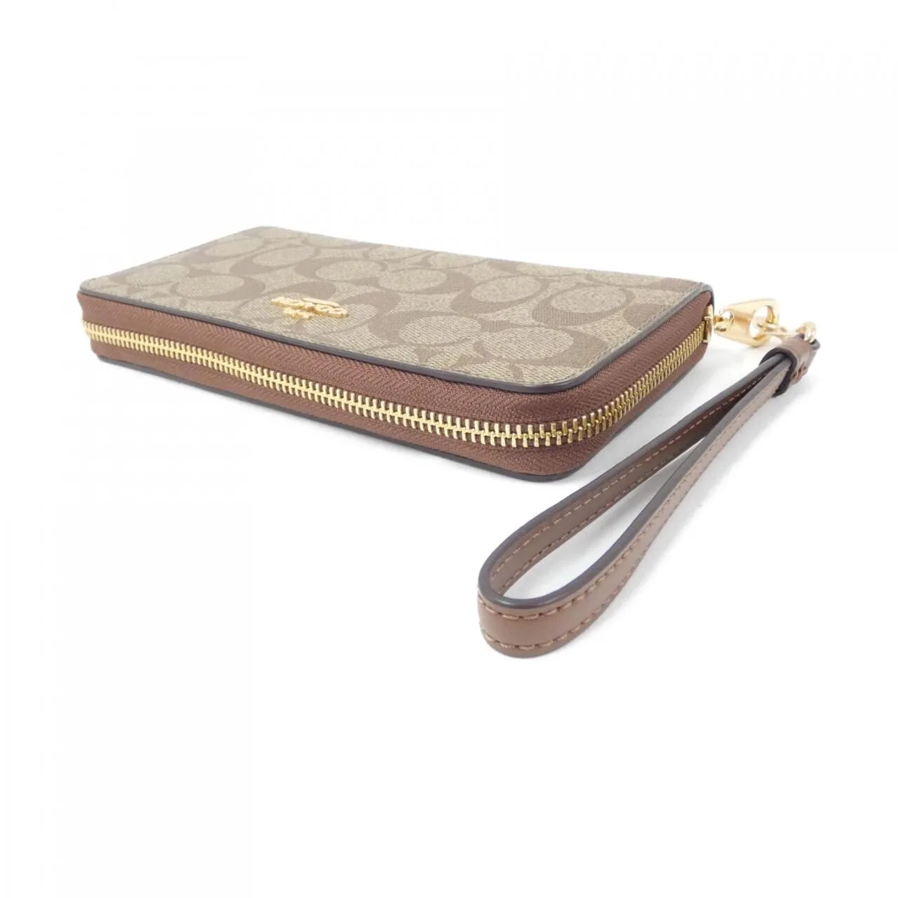 COACH C4452 Wallet Canvas Black Canvas New - Thumbnail 3