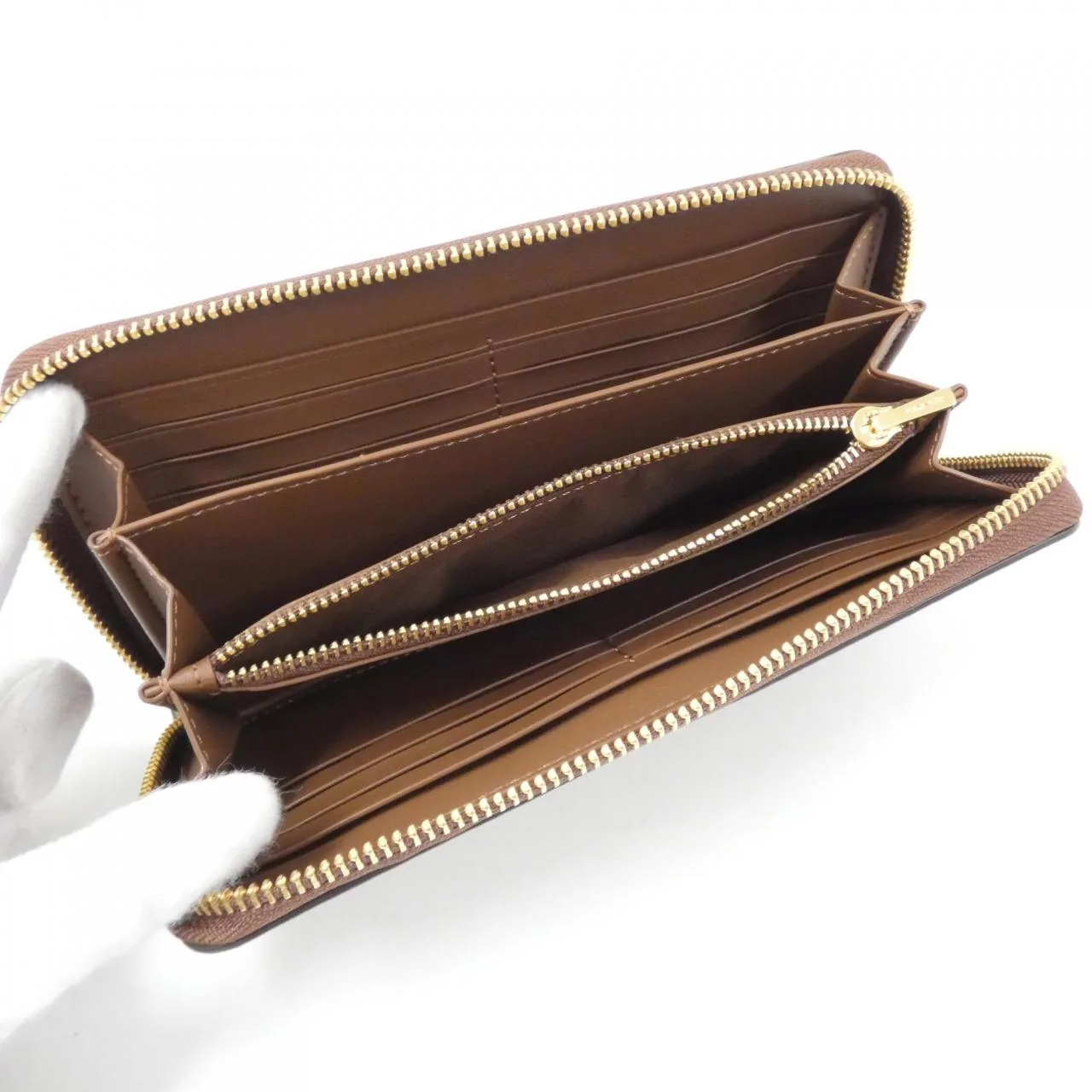 COACH C4452 Wallet Canvas Black Canvas New - Thumbnail 6