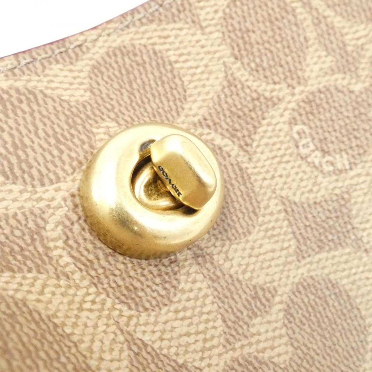 COACH C3890 Shoulder Bag Canvas Black Canvas - Thumbnail 4