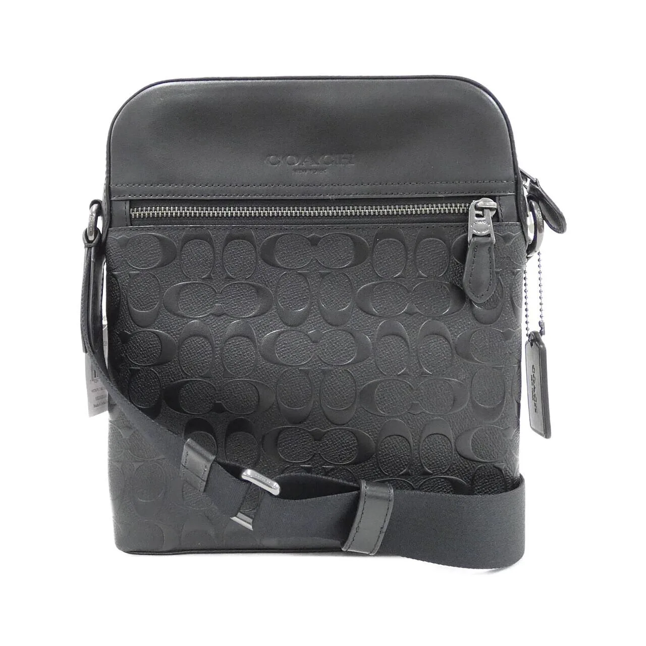 COACH 4009 Shoulder Leather Black