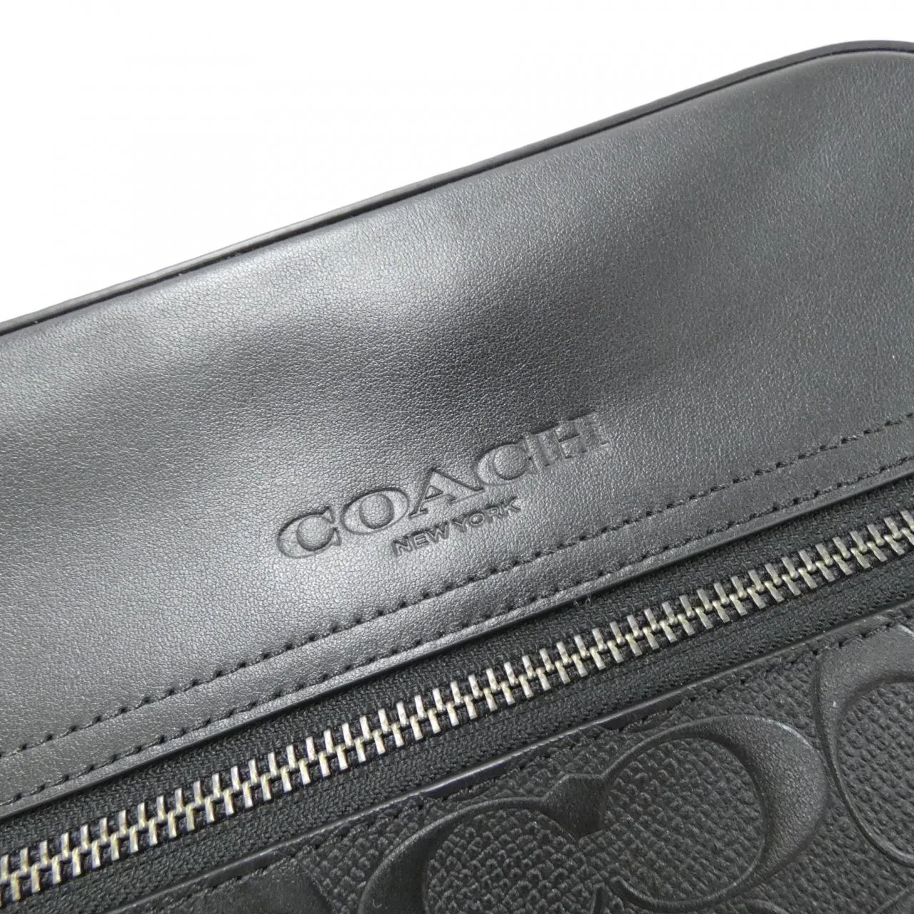 COACH 4009 Shoulder Leather Black Leather - Thumbnail 4