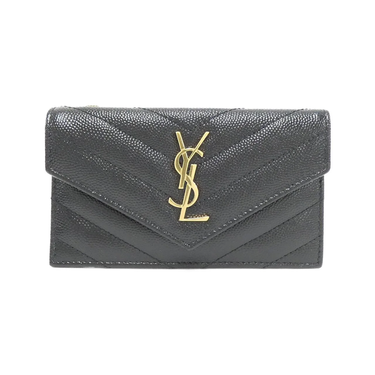 SAINT LAURENT 612808 BOW01 Card Case Black