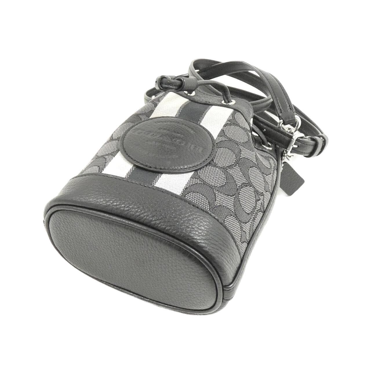 COACH C8322 Shoulder Bag Canvas Black Canvas New - Thumbnail 3