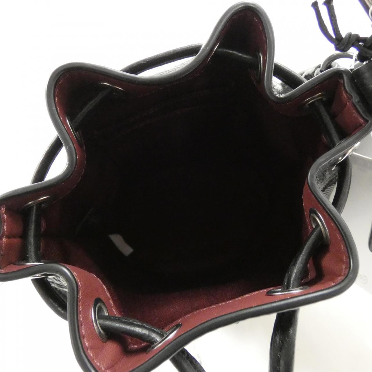 COACH C8322 Shoulder Bag Canvas Black Canvas New - Thumbnail 5