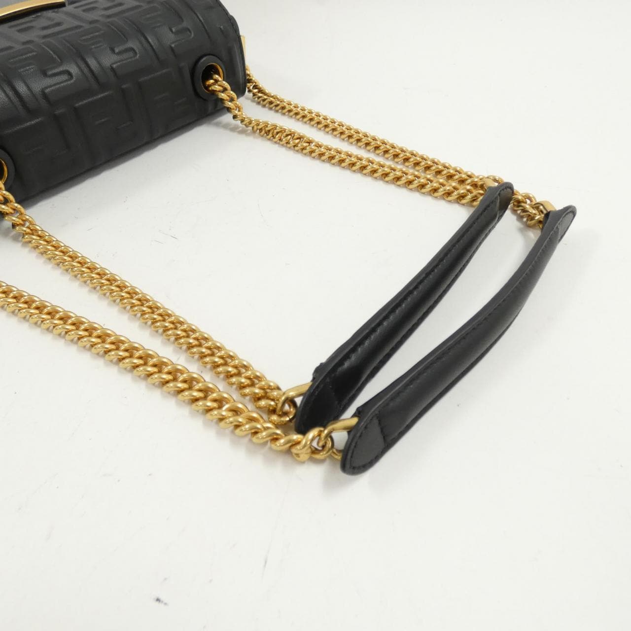 FENDI Baguette 8BR793 AH9C Shoulder Lambskin 黑色 羊皮 新品 - 縮圖 4