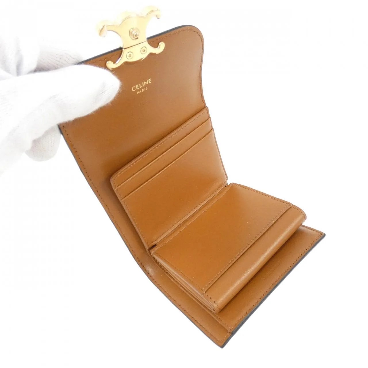 CELINE 10D782CQH Wallet Canvas 黑色 帆布 新品 - 縮圖 4