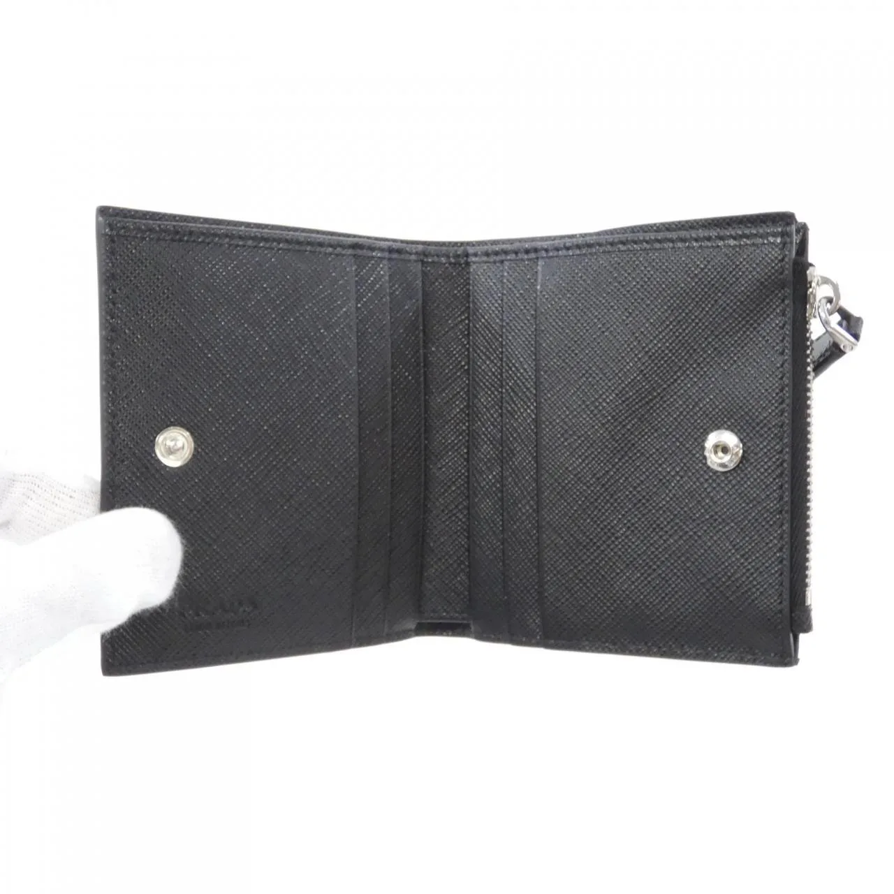 PRADA 2ML049 Wallet 黑色 新品 - 縮圖 4