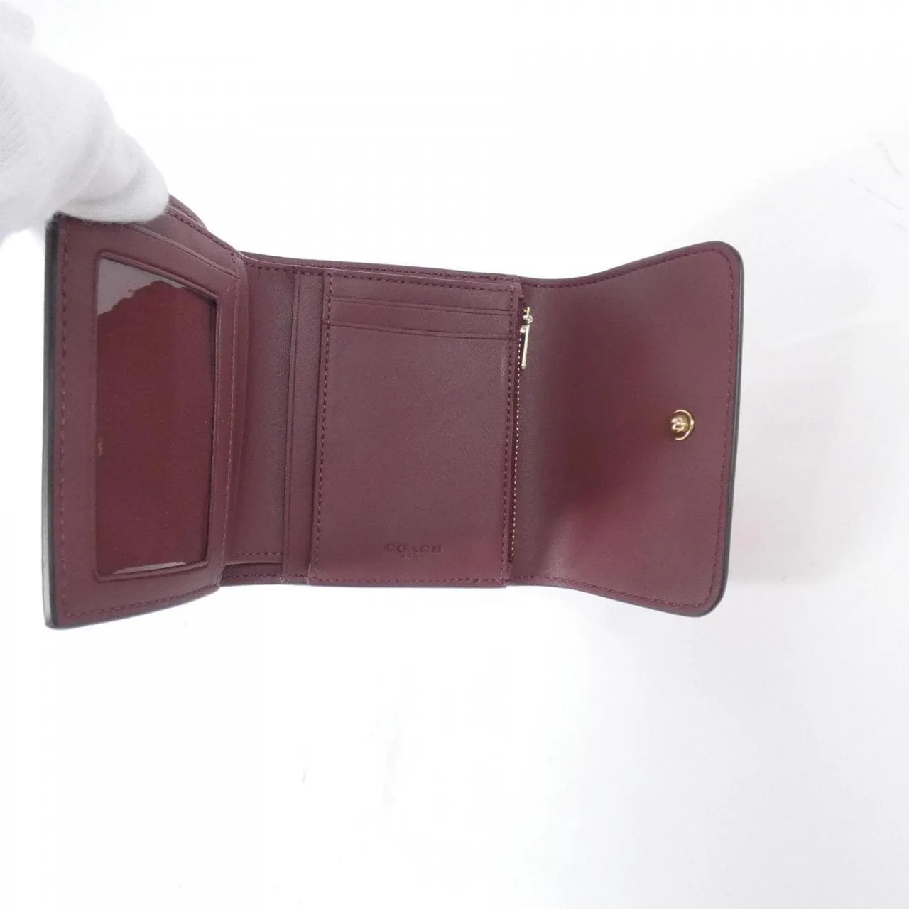 COACH CE930 Wallet Canvas 黑色 帆布 新品 - 縮圖 4