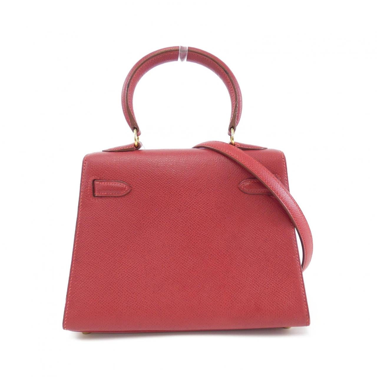 HERMES HERMÈS Kelly Bag Leather Rouge Leather - Thumbnail 2