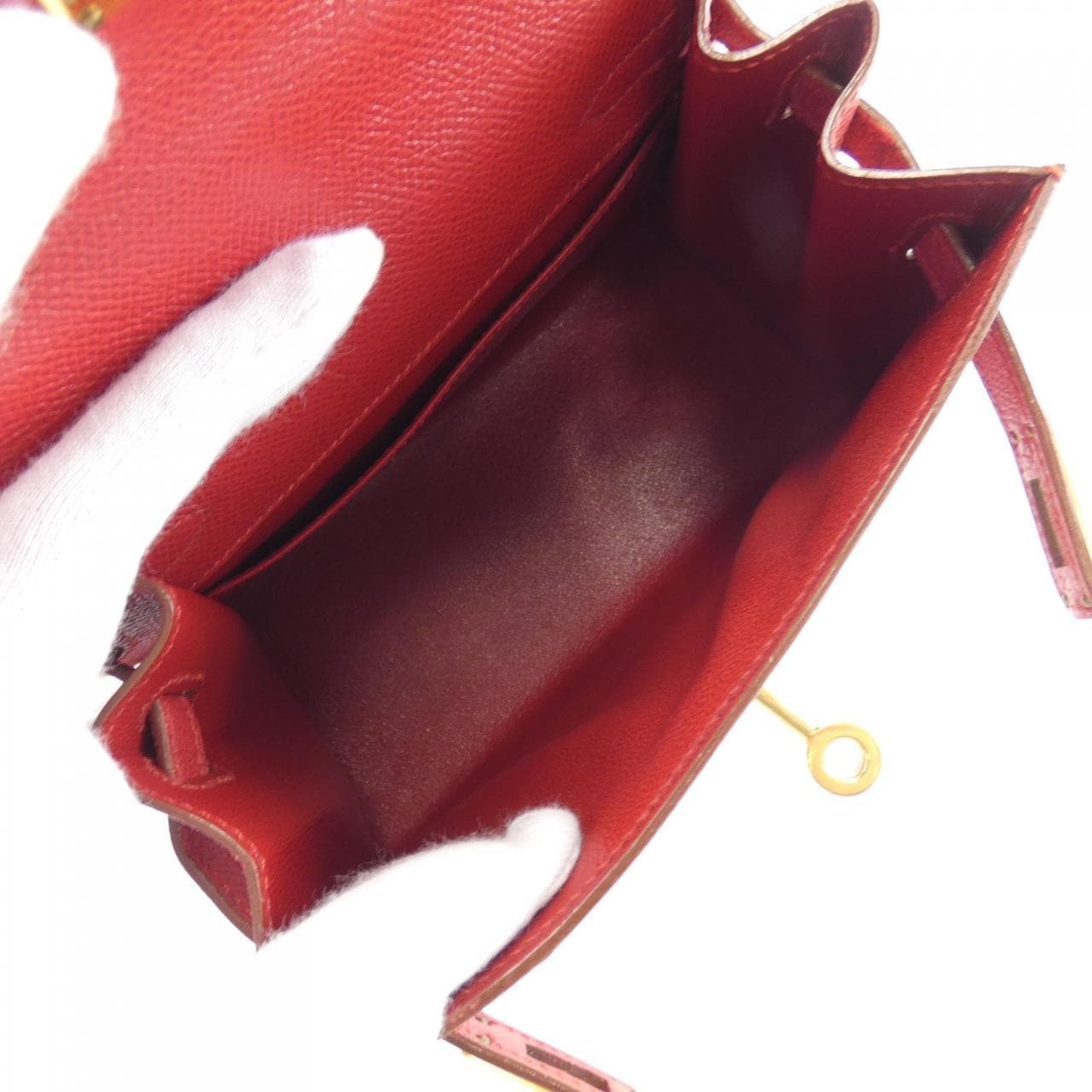 HERMES HERMÈS Kelly Bag Leather Rouge Leather - Thumbnail 9