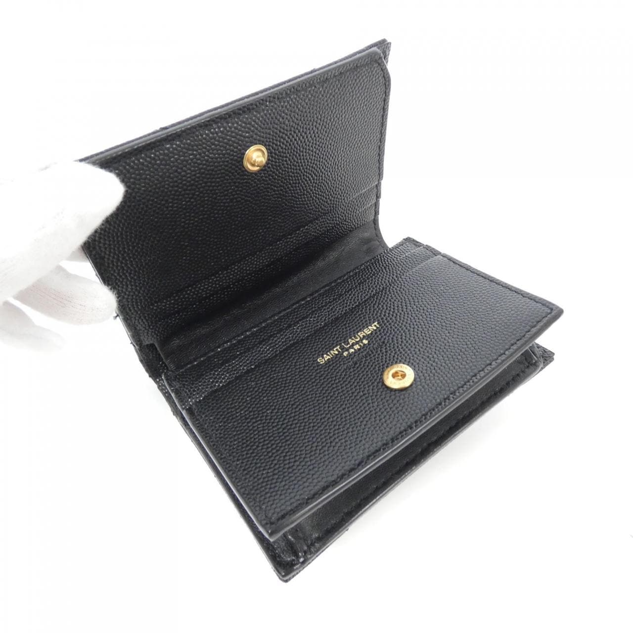SAINT LAURENT 668290 BOWA1 Wallet Leather 3
