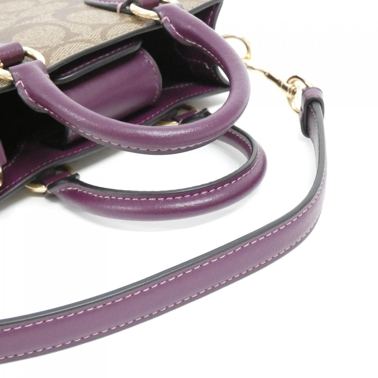 COACH CJ494 Handbag Canvas 5