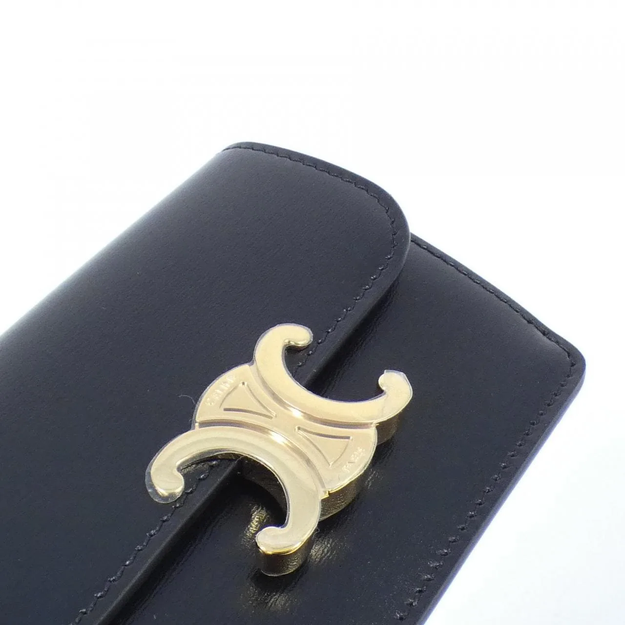 CELINE 10I583DPV Card Case 黑色 新品 - 縮圖 3