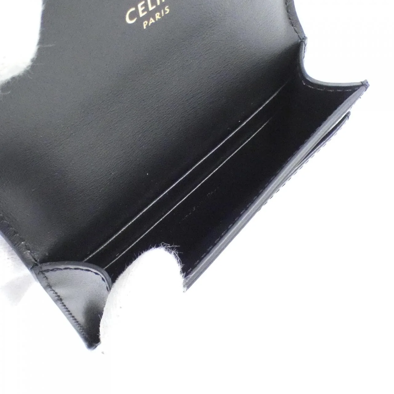 CELINE 10I583DPV Card Case 黑色 新品 - 縮圖 4