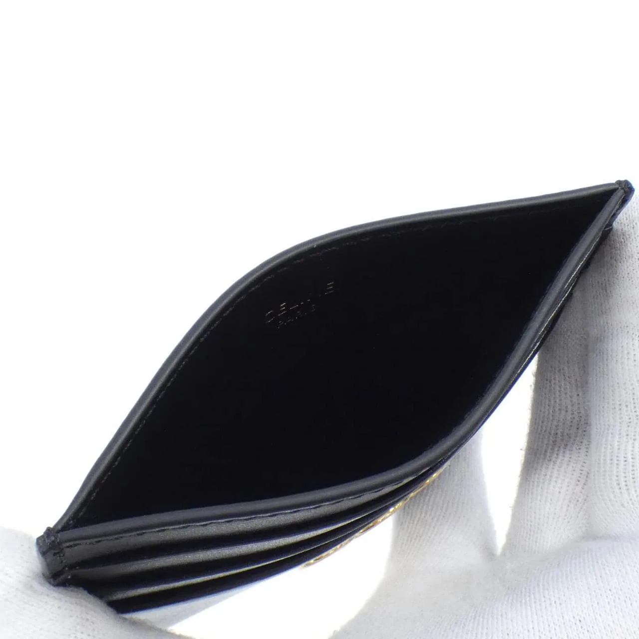 CELINE 10L833DPV Card Case 黑色 新品 - 縮圖 4