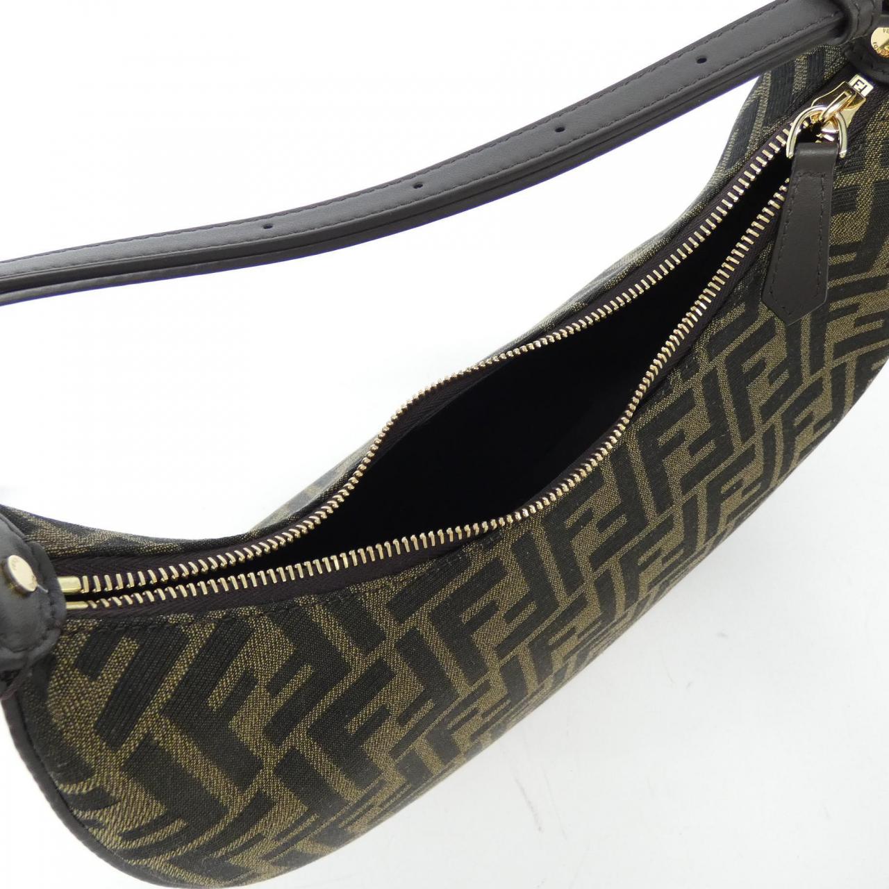 FENDI Baguette 8BR798 ALP3 Shoulder Canvas Black Canvas - Thumbnail 4