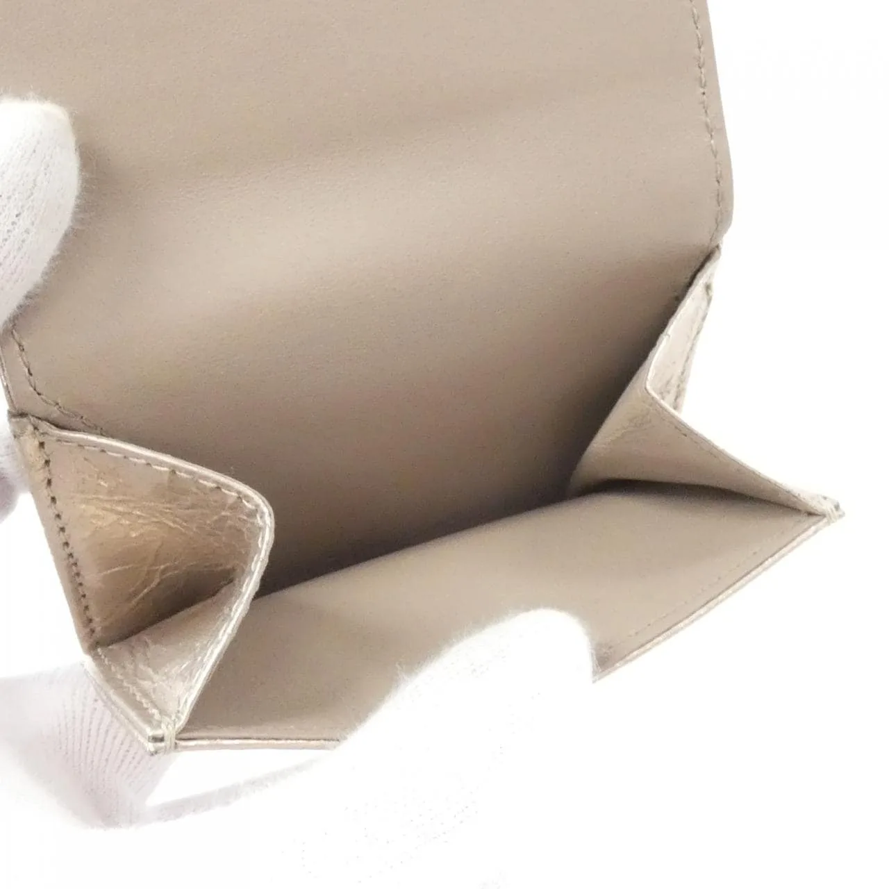 BALENCIAGA 765467 2AA1N Wallet Lambskin 黑色 羊皮 新品 - 縮圖 5