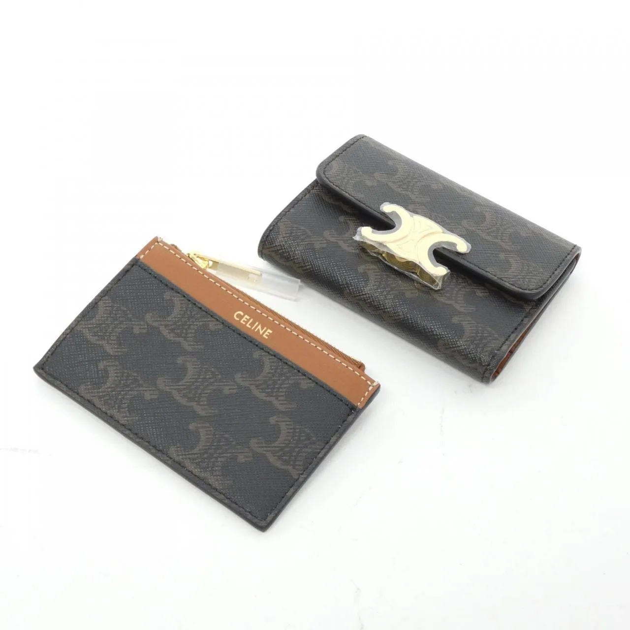 CELINE 10I652DS3 Wallet Canvas 帆布 新品 - 縮圖 5
