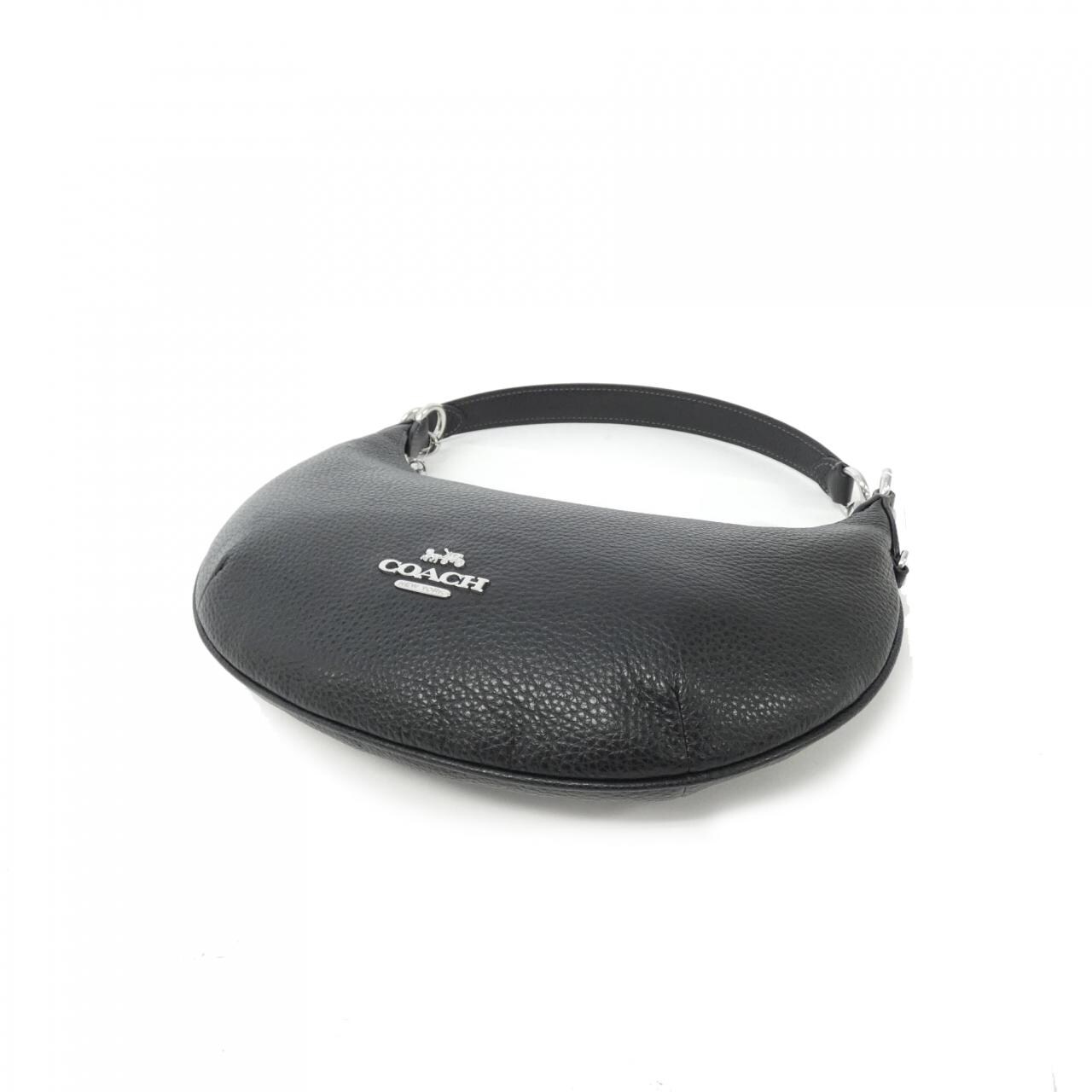 COACH CE619 Shoulder Bag Leather Black Leather - Thumbnail 3