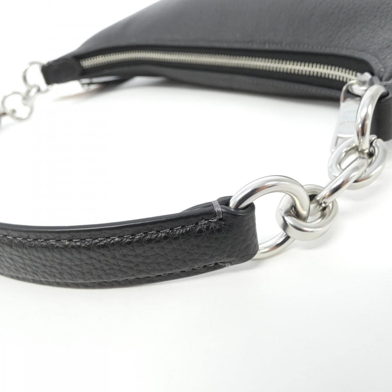 COACH CE619 Shoulder Bag Leather Black Leather - Thumbnail 5