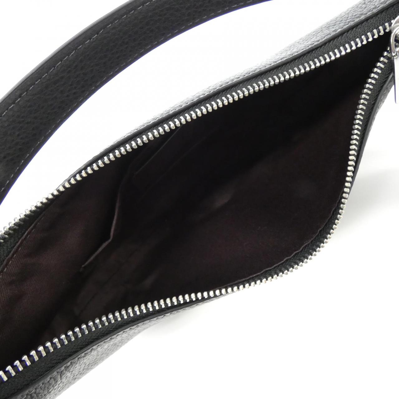 COACH CE619 Shoulder Bag Leather Black Leather - Thumbnail 6