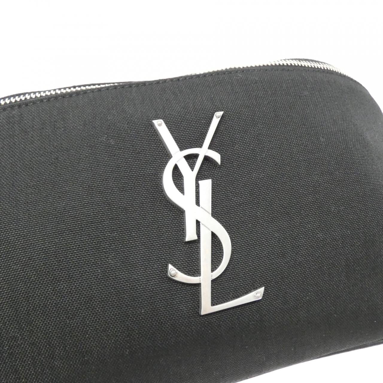 SAINT LAURENT 590076 GIV6E Belt Bag Monogram 黑色 Monogram 新品 - 縮圖 4