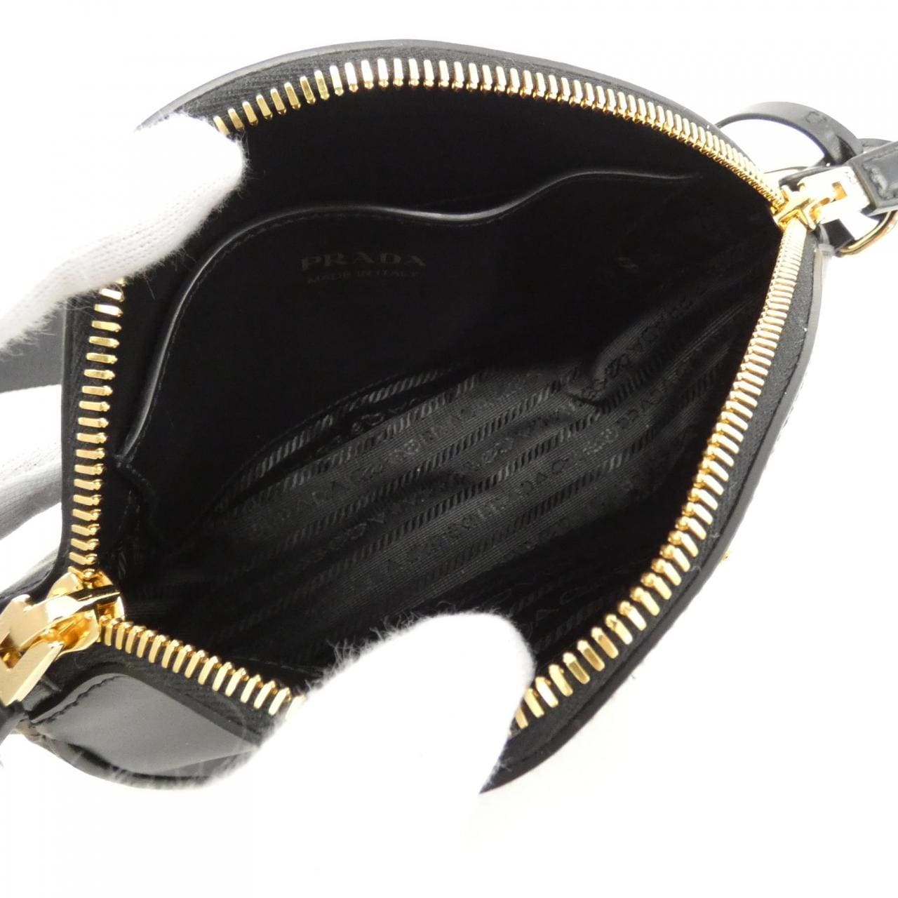 PRADA 1BH212 Shoulder Bag 黑色 新品 - 縮圖 6