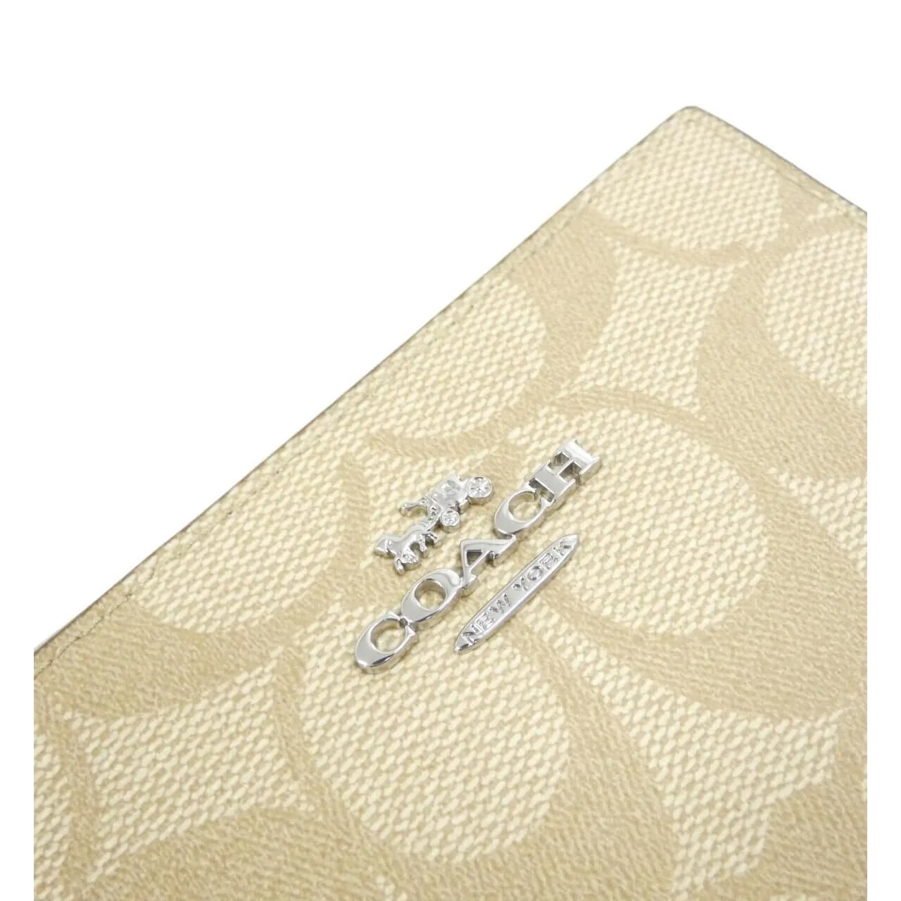 COACH CM852 Wallet Canvas Black Canvas New - Thumbnail 3