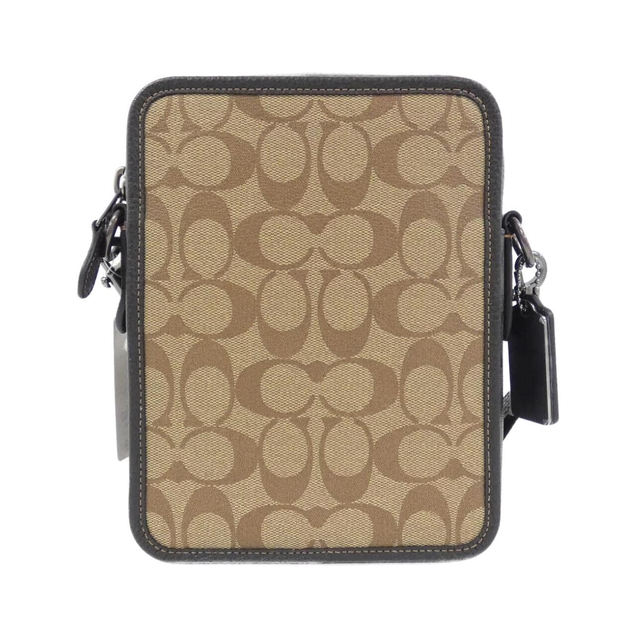 COACH CC090 Shoulder Bag Canvas Black Canvas - Thumbnail 2