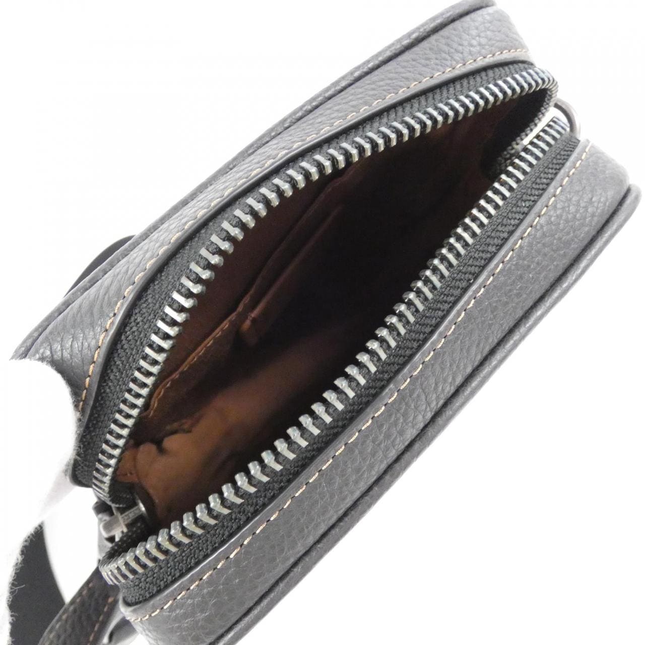 COACH CC090 Shoulder Bag Canvas Black Canvas - Thumbnail 6