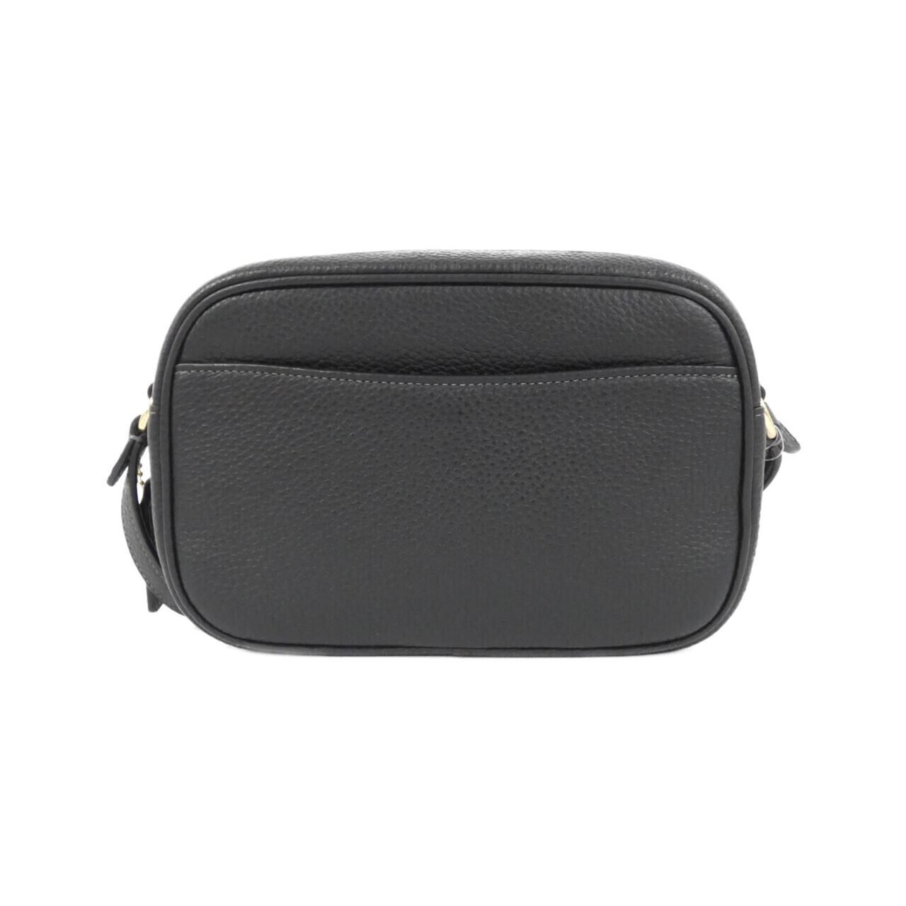 COACH CQ875 Shoulder Bag Leather Black Leather - Thumbnail 2