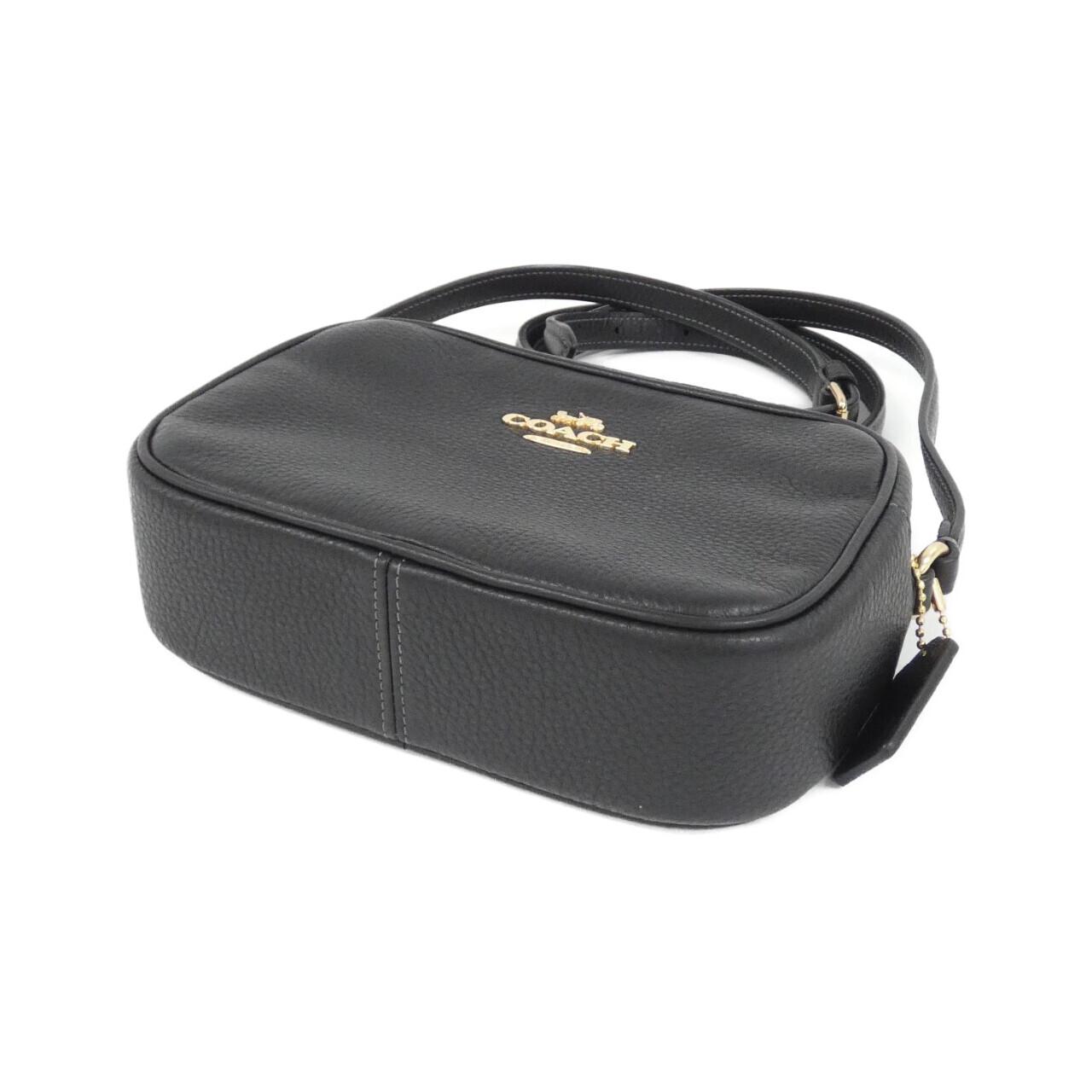 COACH CQ875 Shoulder Bag Leather Black Leather - Thumbnail 3