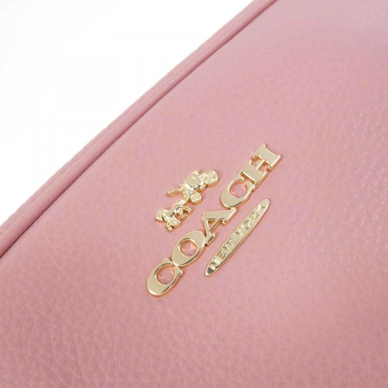 COACH CQ875 Shoulder Bag Leather Black Leather - Thumbnail 4