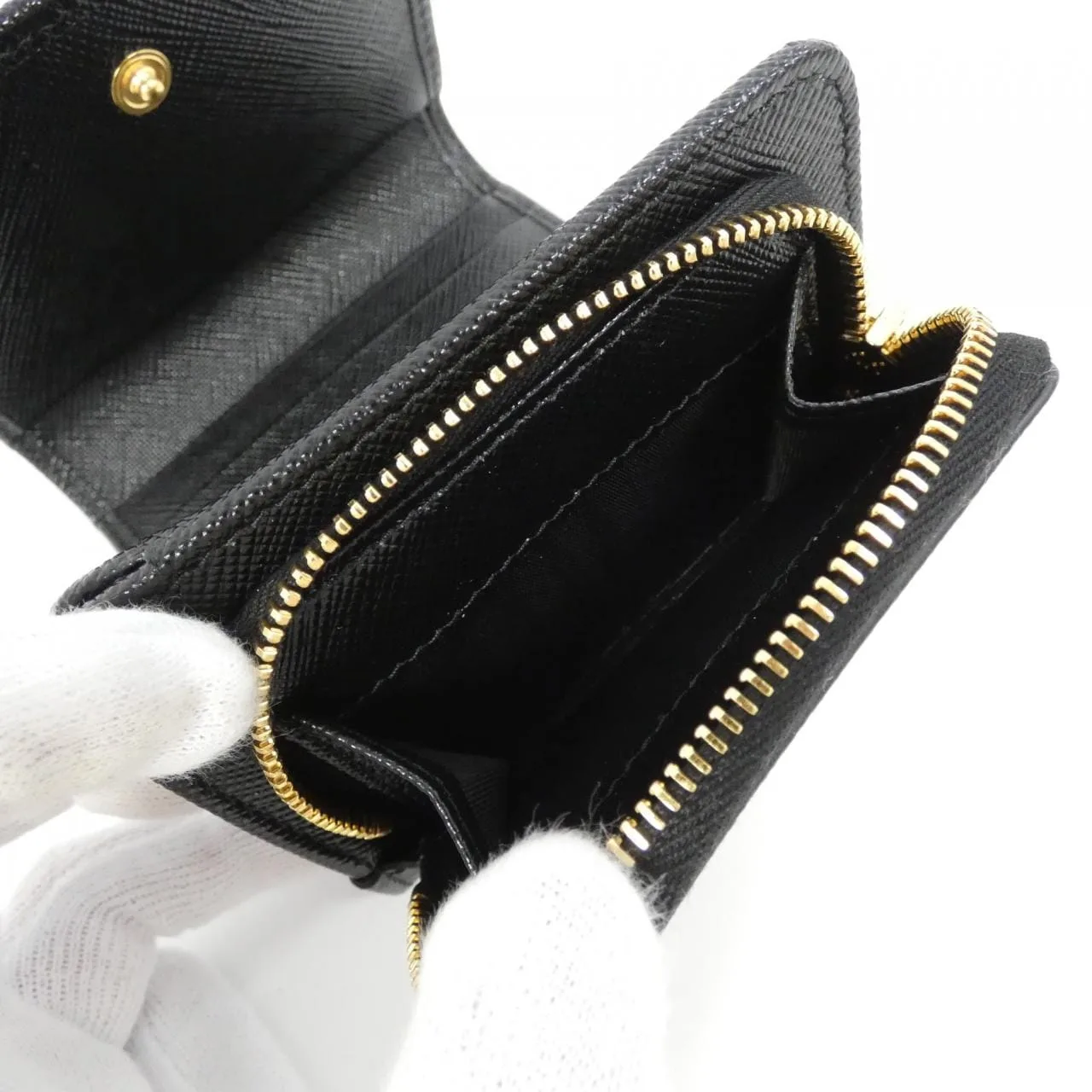 PRADA 1MH044 Wallet 黑色 新品 - 縮圖 5