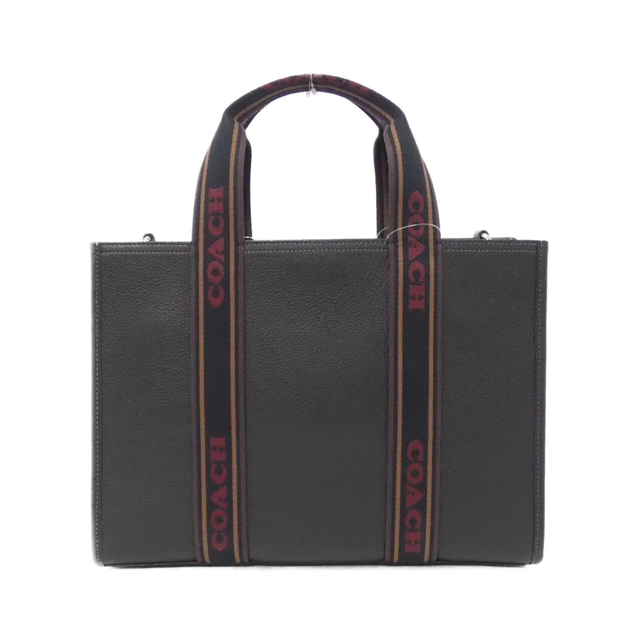 COACH CU997 Handbag Leather 黑色 皮革 新品 - 縮圖 2