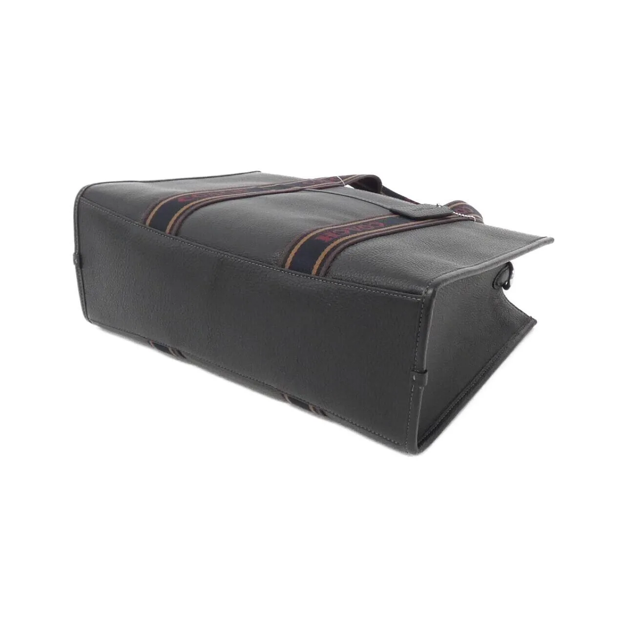 COACH CU997 Handbag Leather 黑色 皮革 新品 - 縮圖 3