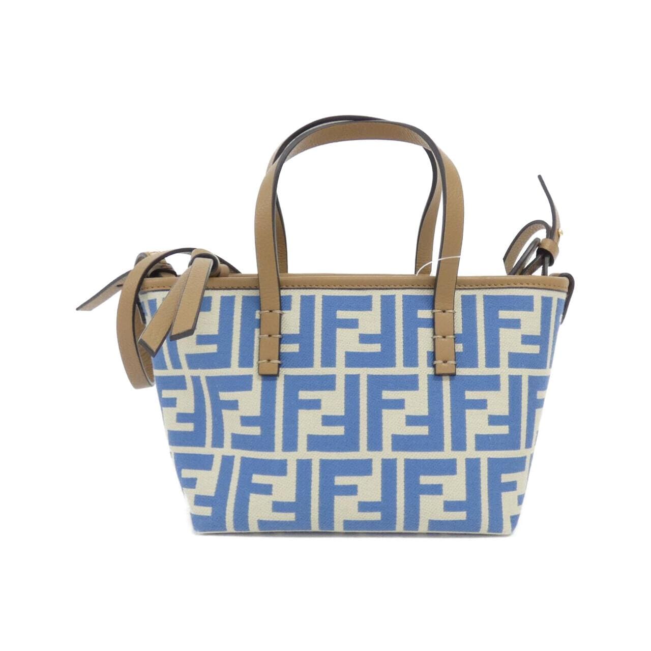 FENDI 8BS096 AOVJ Handbag Canvas Black